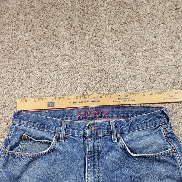 J Crew Jeans Mens 34x32 Straight Casual Dark Wash Denim - Picture 3 of 9